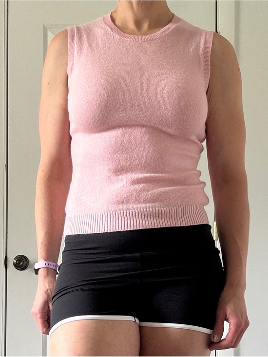 J. Crew Tops - J Crew Pale Pink Sleeveless Lightweight Sweater Medium